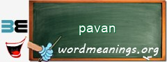 WordMeaning blackboard for pavan